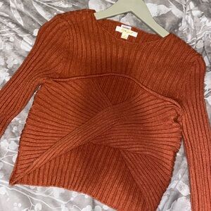Peekaboo sweater top